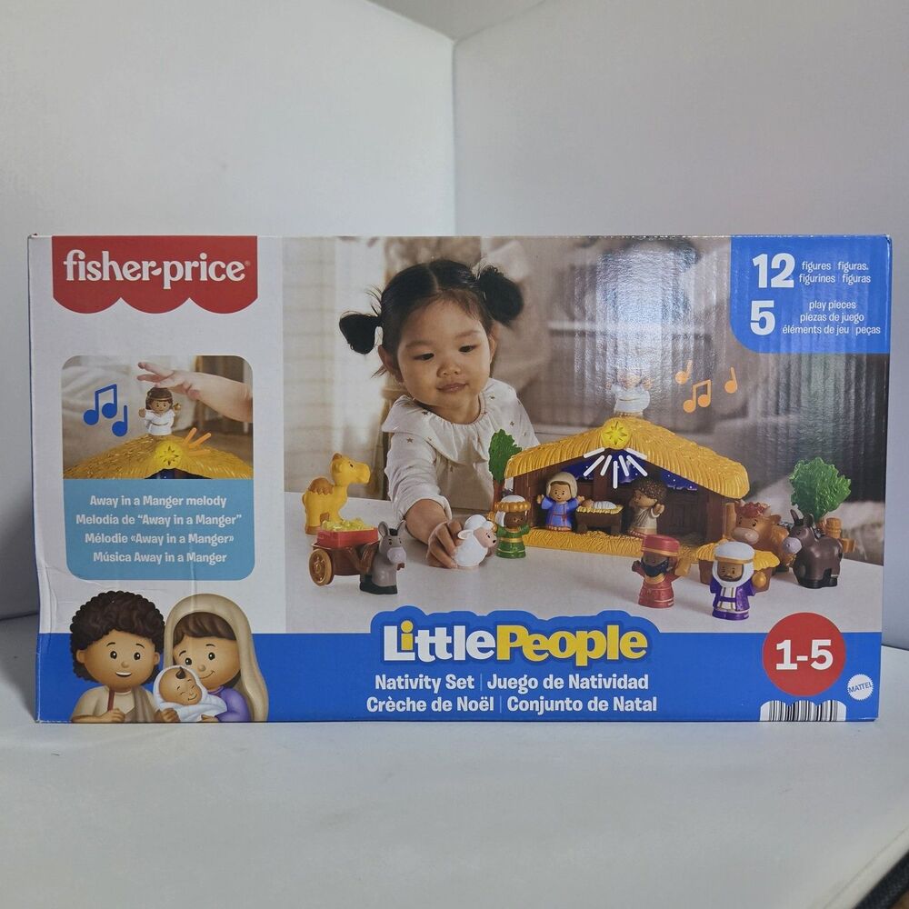 Fisher-Price Little People Toddler Toy Nativity Set with Music Lights NEW OB